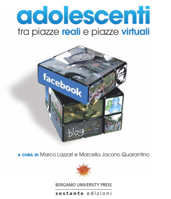 Copertina del libro Adolescenti tra piazze reali e piazze virtuali, a cura di Marco Lazzari e Marcella Jacono