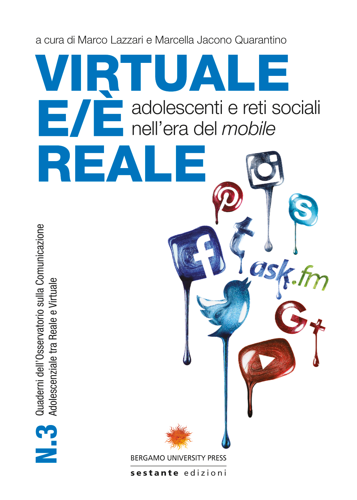 Copertina di Virtuale eè reale, Edizioni Sestante, immagine di Michael Colleoni