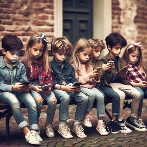 Bambini con smartphone, non si guardano tra di loro