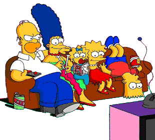 I Simpson davanti alla tv