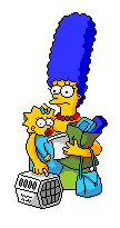 Marge e Maggie a fare la spesa