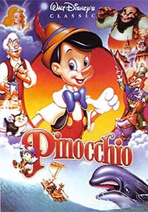 Locandina originale del cartone animato Pinocchio