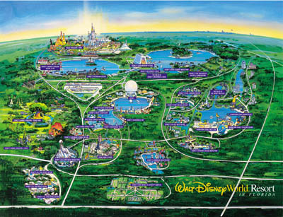 Mappa del parco in Florida